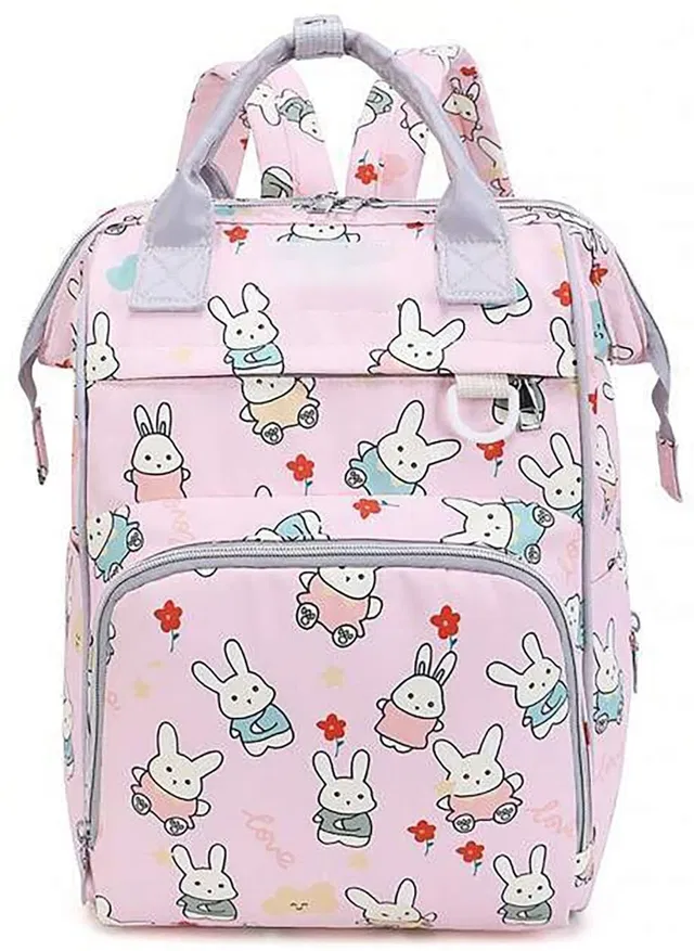 HOUSE OF QUIRK Rabbit Printed Maternity Backpack Baby Boy Girl-38X18X26 Cm Diaper Bag