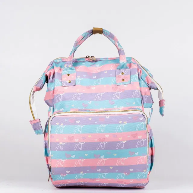 haus & kinder Art on Canvas Chic Diaper Bag Backpack for New Moms (Color Splash) Diaper Bags