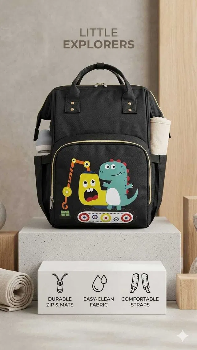 Zencarfit kids Diaper Bag for Mothers Travel Multipurpose Stylish Backpack baby diaper bag