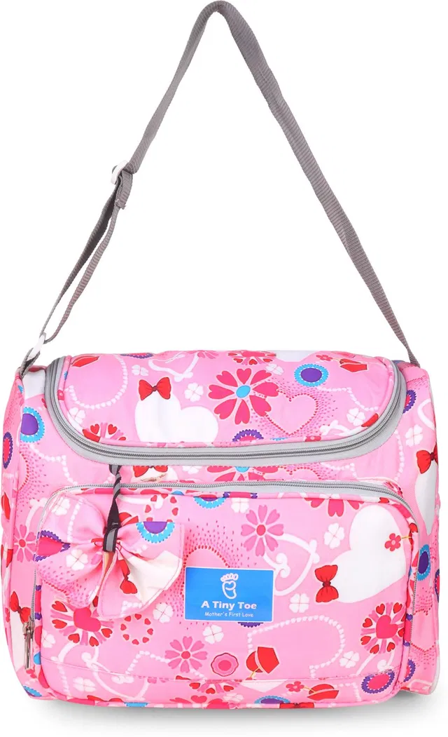 A Tiny Toe Diaper Bag for New Born Mother Bag Multipurpose Mother Stylish Handbag Mother's Diaper Bag
