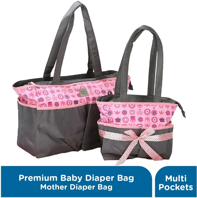 MeeMee Waterproof Maternity Backpack for Moms with Multiple Pockets & Changing Mat Baby Diaper Bag