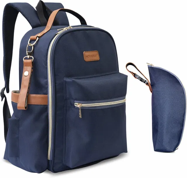 MOTHERLY Diaper Bag Diaper Bag with Insulated Baby Bottle Pocket