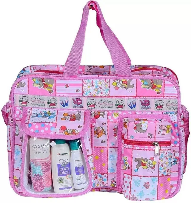 S K Bright Diaper Nappy Changing Baby Diaper Bag/Baby Bag/Mummy Bag Mother bag