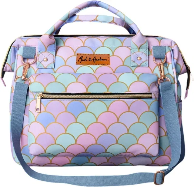 Mast & Harbour Baby Diaper Handbag with Insulated Bottle Pockets Diaper Handbag