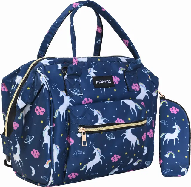MAMMA Small Baby Bag for Mother Travel,Mini Diaper Bags for Mom with 9 Months Warranty 3 Ways Carry Waterproof Diaper Bag
