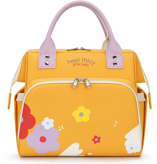 Little curious Small Baby Diaper Bag | Convertible Handbag Backpack Tote Sling Bag for Mother | Bag For New Born Baby I Travelling Bags for Mothers Carry
