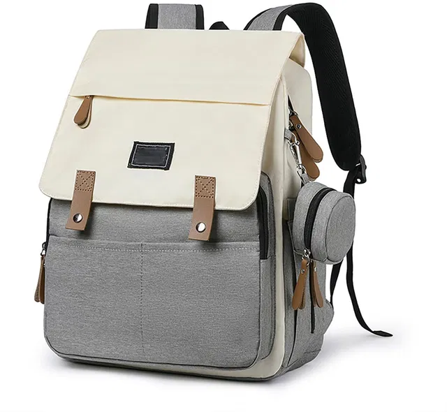 HOUSE OF QUIRK Baby Diaper Bag Durable Baby Nappy Shoulder Bags With Pacifier Case-40X15X35 Cm Diaper Bag