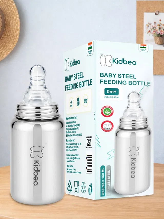 Kidbea Safe Feeding Bottle Plastic Free - 150 ml