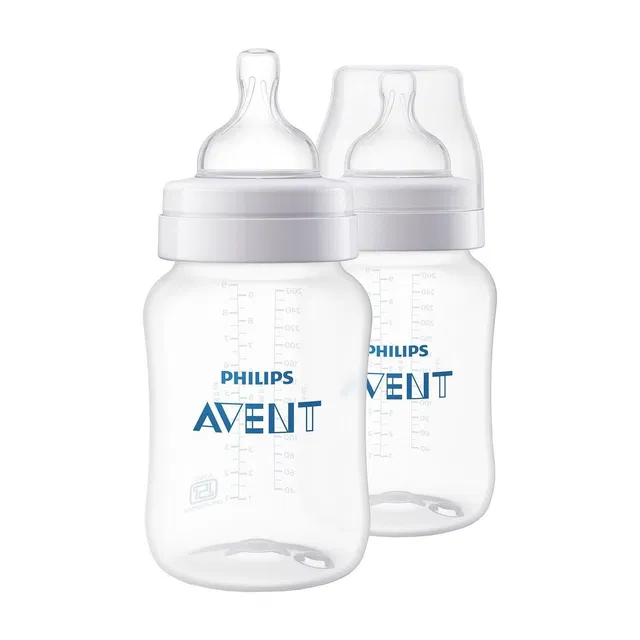 Philips Avent Anti-Colic Baby Bottle SCY103/20 | 1m+ age | BPA free | Pack of 2 - 260 ml