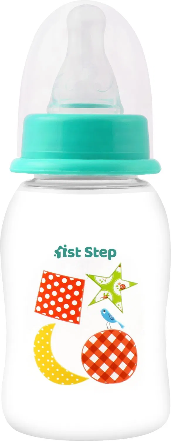 1st Step BPA Free Baby Feeding Bottle with Anti-Colic Nipple for Infants - 120 ml