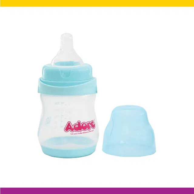 Adore Basics Jiggle 2 in 1 Baby Feeding Bottle- Wide neck - BPA Free - Anti-colic - 150 ml