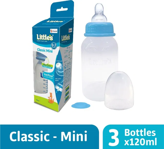 Little's Classic Mini Feeding Bottle - (Pack of 3) - 360 ml
