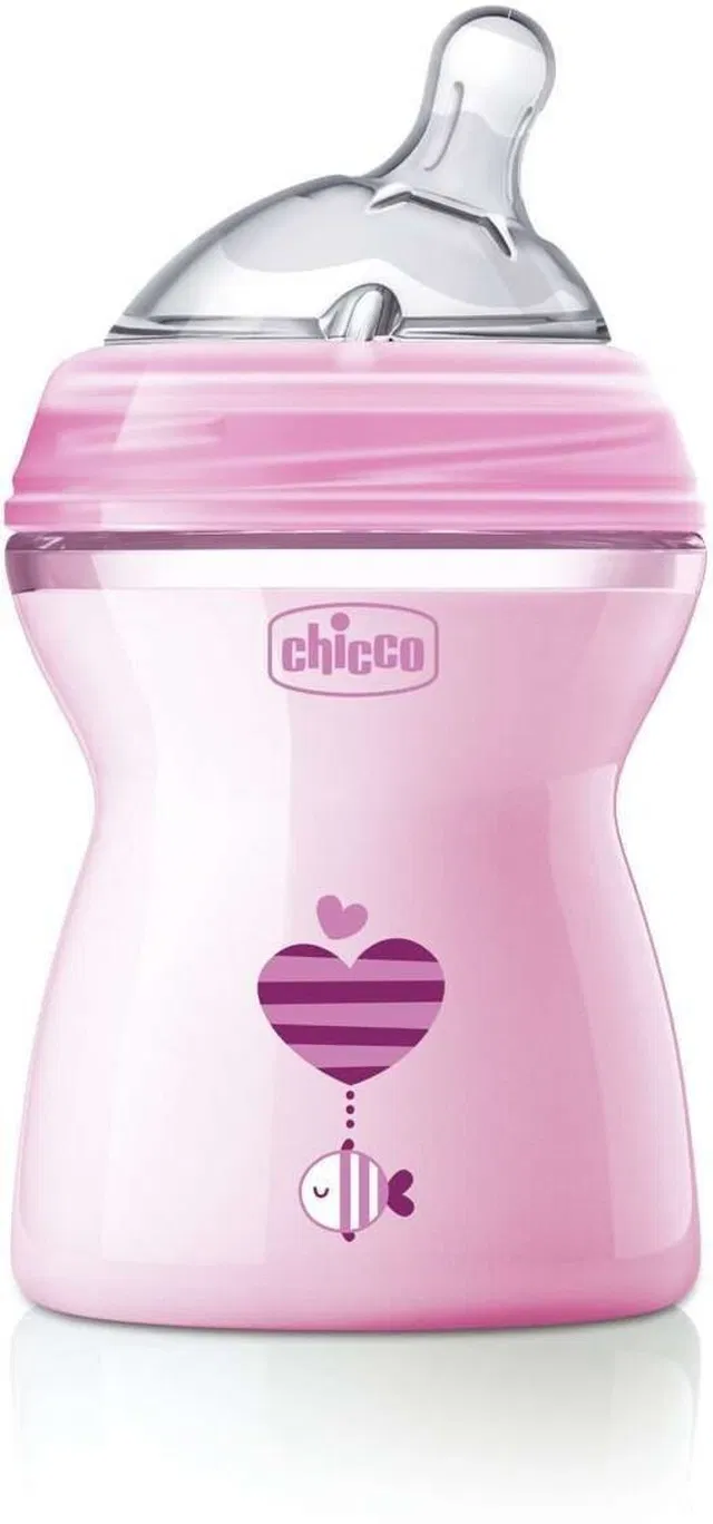 Chicco Natural Feeling Bottle 2m+ Pink - 250 ml