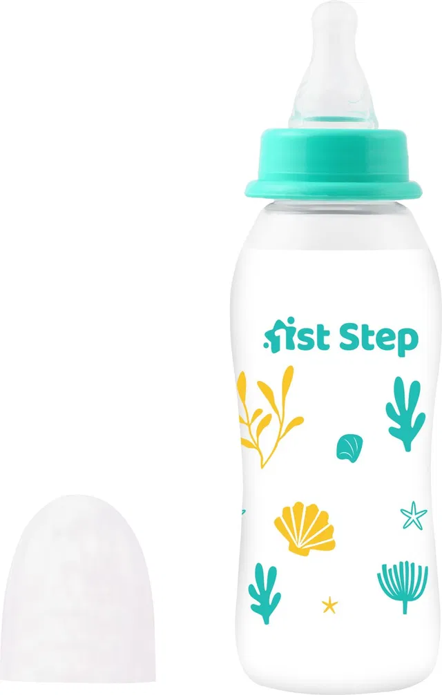 1st Step BPA Free Baby Feeding Bottle with Anti-Colic Nipple for Infants - 250 ml