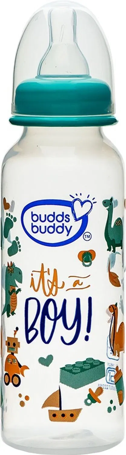Buddsbuddy BPA Free ZOE Regular Neck Baby Feeding Bottle - 250 ml