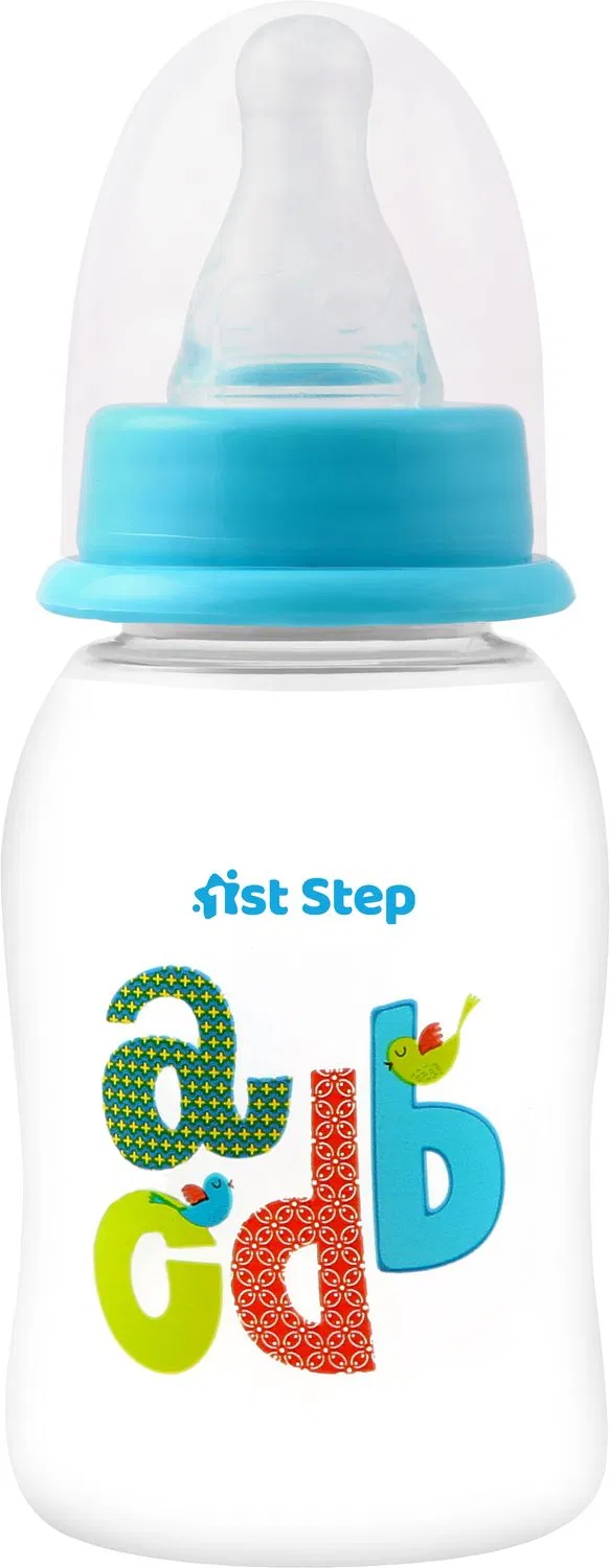 1st Step BPA Free Baby Feeding Bottle with Anti-Colic Nipple for Infants - 120 ml