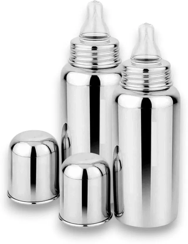 AEREX Stainless Steel Baby Feeding Bottle for Kids Feeding Bottle for Milk - 180 ml