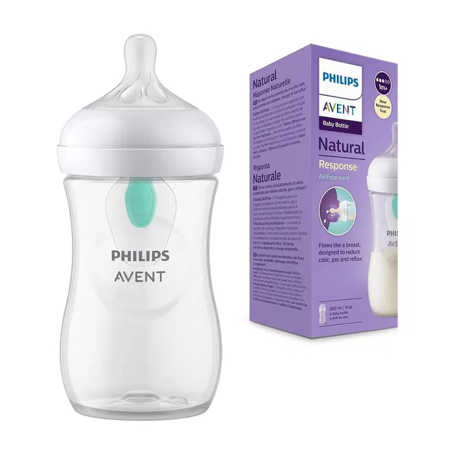Philips Avent Avent Natural Response Plastic Baby Bottle - 260ml Baby Milk Bottle - 260 ml