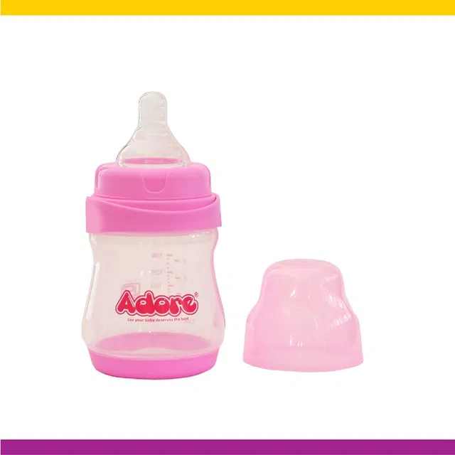 Adore Basics Jiggle 2 in 1 Baby Feeding Bottle- Wide neck - BPA Free - Anti-colic - 150 ml