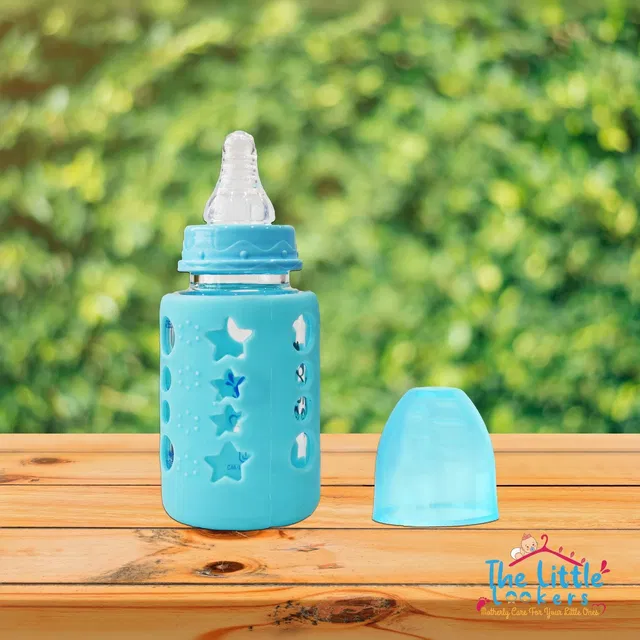 The Little Lookers Glass Feeding Bottle - 120 ml