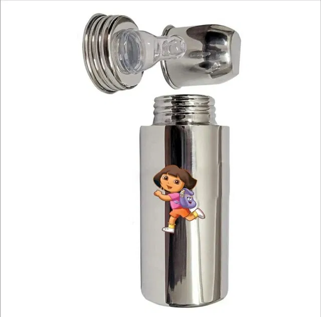 ocean count Stainless Steel Baby Feeding Milk Bottle with Silicone Nipple (Pack of 1) - 250 ml