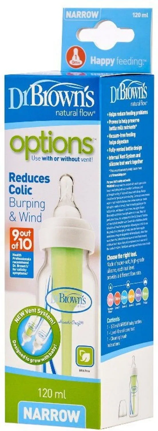 Dr Brown NATURAL FLOW OPTIONS NARROW - 120 ml
