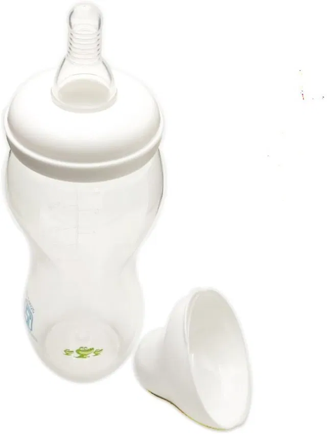 KhuHap Baby feeding milk bottle, Diamond Shape Slim Neck BPA Free, Anti-Colic Slim 8 Oz - 250 ml