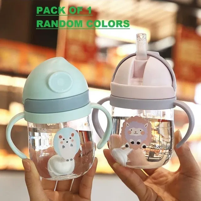 krishav Baby Sippy Water Cup with Spout Training Handle & Strap