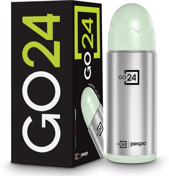 Go24 Feeding Bottle Leakproof Hot and Cold ISI Certified Thermosteel Thermojoy - 300 ml