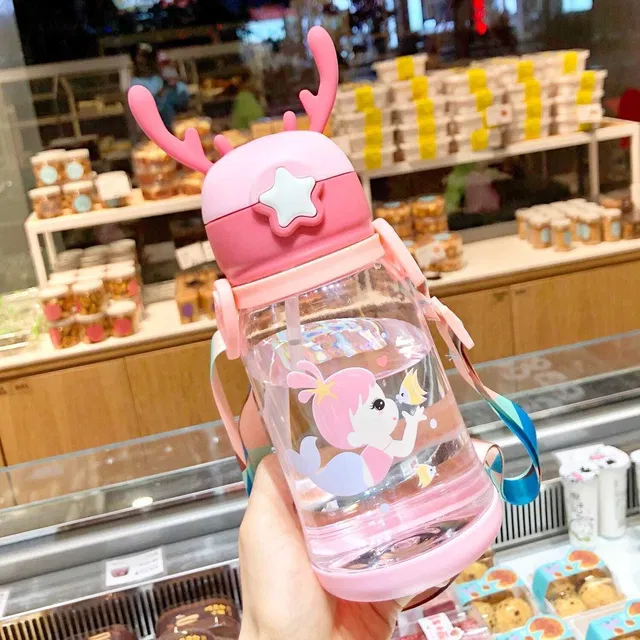 THE LITTLE BUNNY HOP IN STYLE Kids Water Bottle with Straw – Leakproof & BPA-Free