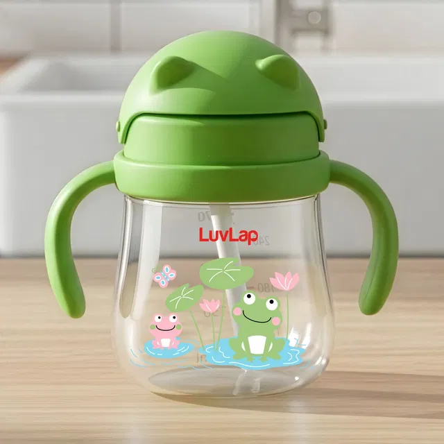 LuvLap Joy Anti Spill Sipper for Kids with Twin Easy-Grip Handles, 270 ml, Sippy Cups