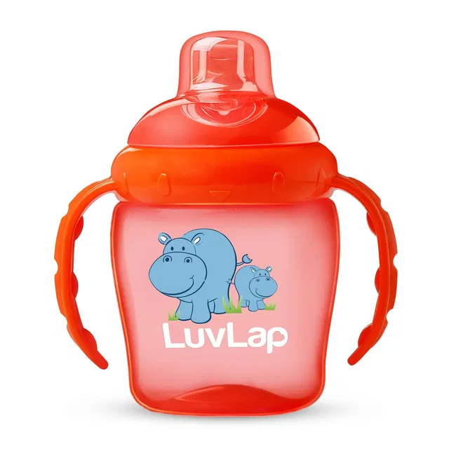 LuvLap Hippo Spout Sipper for Infant/Toddler, 225ml,