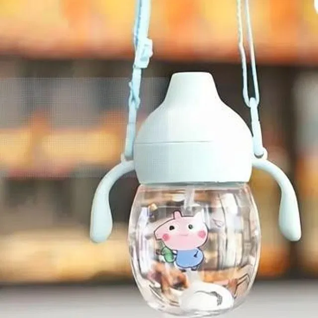 KEYKART Eco-friendly Baby Silicon Spout Sipper Water Bottle 340mlFor kids