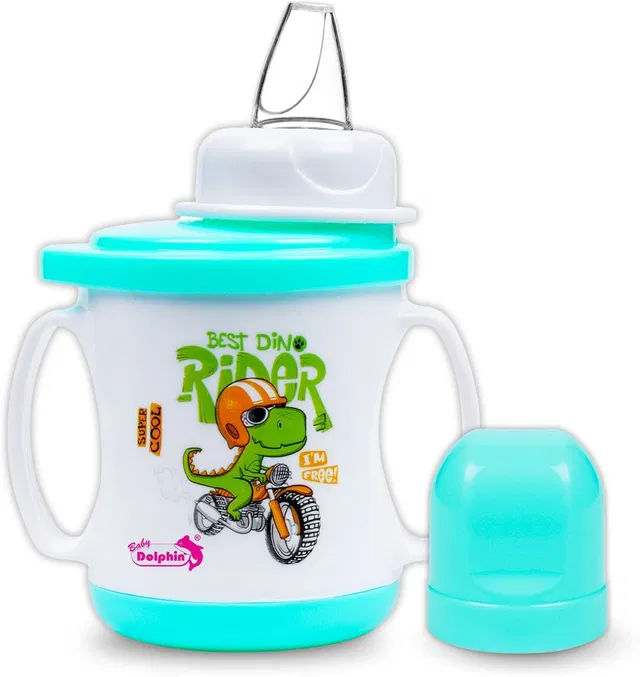 Baby Dolphin 2 in 1 Super Cup with Silicone Spout 200ml |Baby Sipper|Baby Sippy Cup|BPA Free