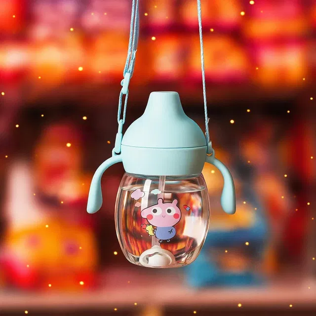Ladista Baby Sipper/Sippy Cup 340ml, Anti-Spill Design |Soft Silicone Spout & Straw 6m+