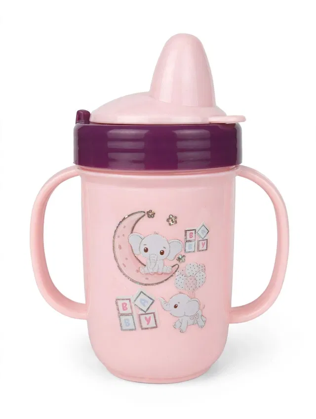 PLASTOJOY Toddler Sipper Cup with Dual Handles and BPA-Free Spill-Proof Spout