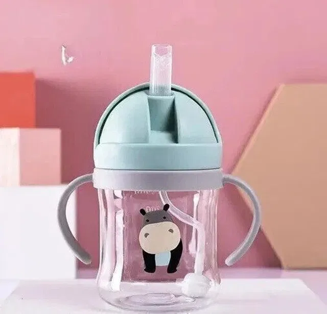 FLENGO Baby Sipper Water Cup with Handles, Straw
