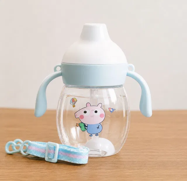 Magic Pebbles Little Baby Sipper/Sippy Cup, Anti-Spill Soft Silicone Spout, 6m+