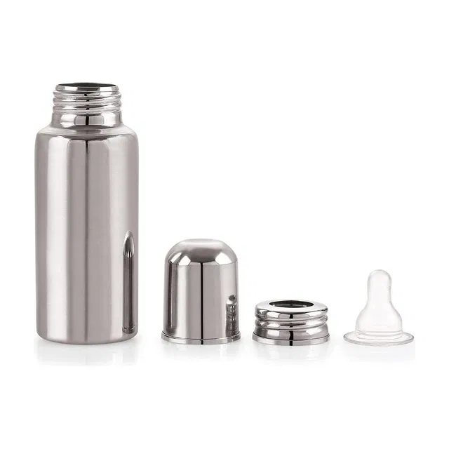 TieCarts Baby Stainless Steel Water Milk Feeding Bottle for Kids/ New-Born
