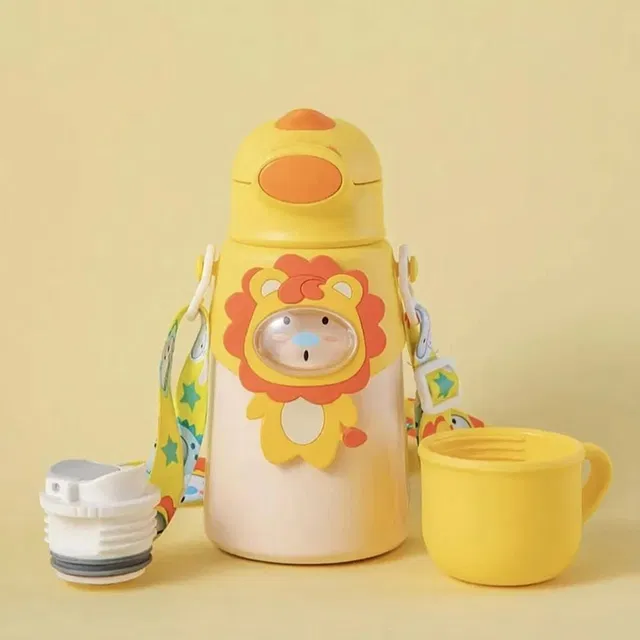 boobee Insulated Stainless Steel Hot and Cold Sipper Water Bottle For Kids(500ml)