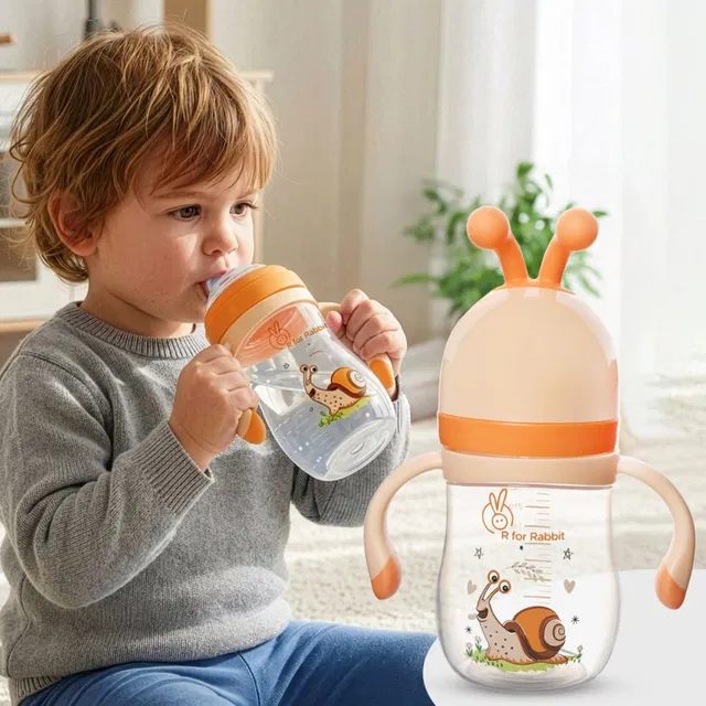 R for Rabbit Snoozy Baby Spout Sippy Cup Bottle 240 ML Soft Silicon Spout for Baby | Kids of 6 Months +