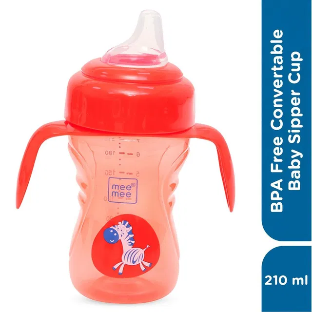 MeeMee Baby Sipper cup BPA free convirtable for toddler kid , soft spout straw mug