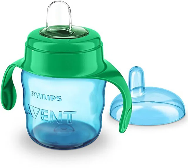 PHILIPS Avent Classic Soft Spout Cup, 200ml (Green/Blue)
