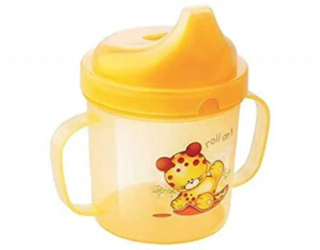 chapo Baby Plastic Little Sipper Cup with Double Handle 250 ML ( pack of-1)