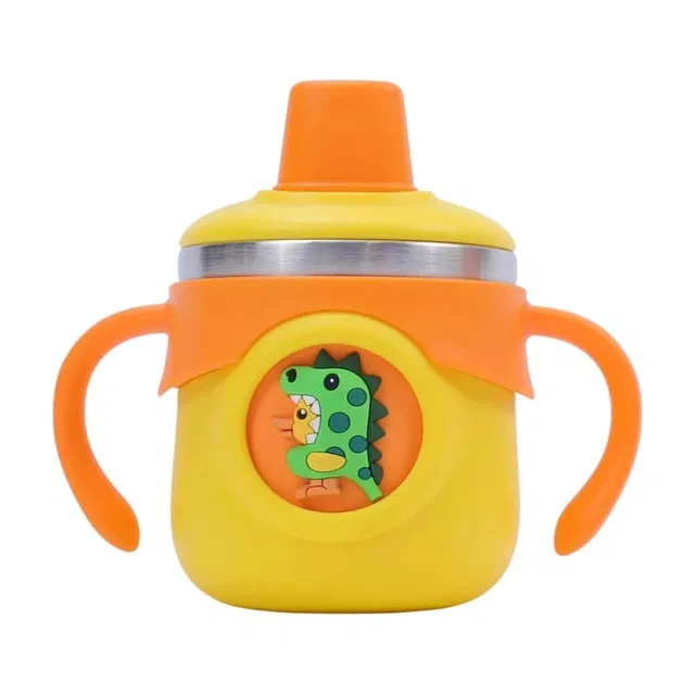 THE LITTLE BUNNY HOP IN STYLE Stainless Steel Insulated Hot & Cold Baby Sipper Bottle with Handle, BPA Free
