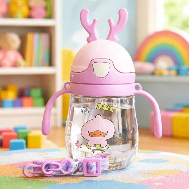 Magic Pebbles Bbay Sipper with Straw & Handle | Leak Proof BPA Free Sipper for Kids -300ml