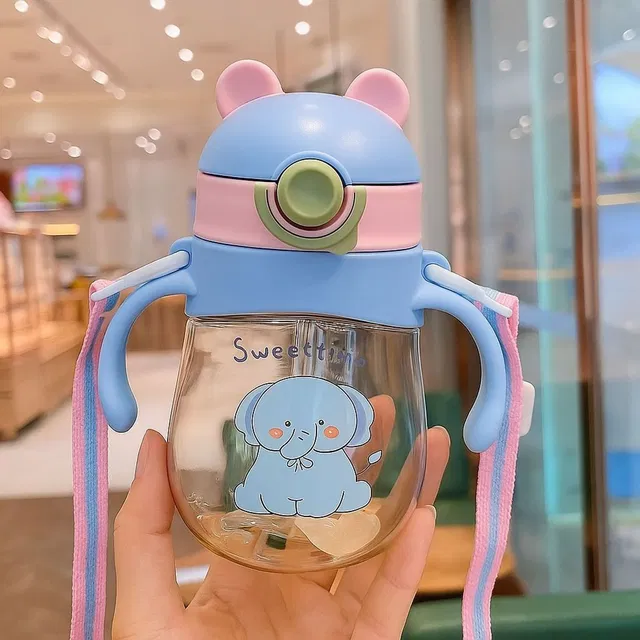 Magic Pebbles Eco-friendly Little Baby Sipper/ Sippy Cup, Anti-Spill Soft Silicone Straw-300ml