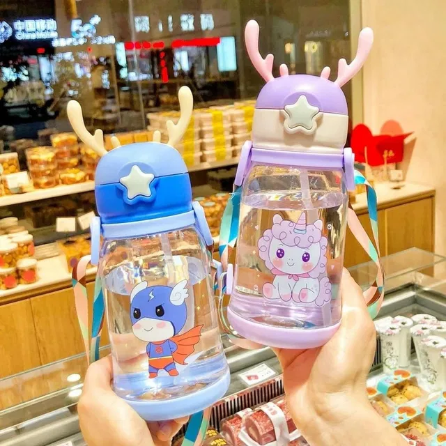 NARV UniJoySoft Baby Sipper Cup with BPA-Free Straw Flip Lid and Neck Strap