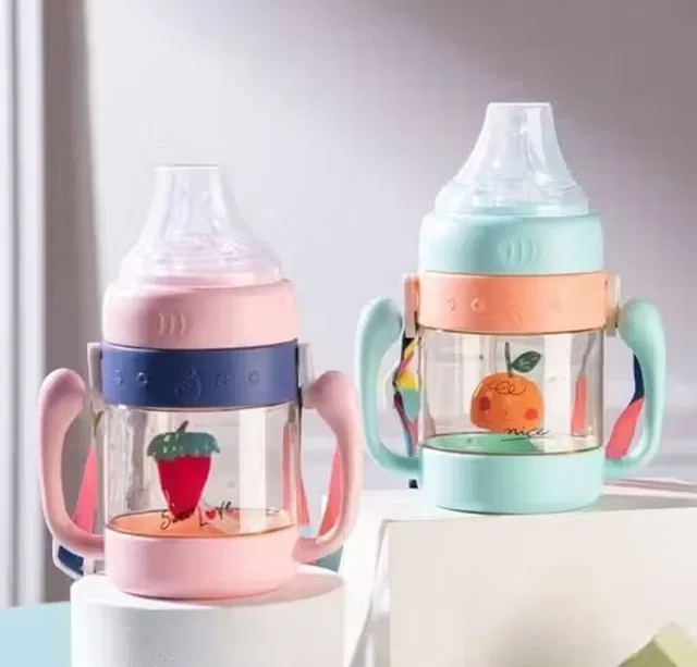goyyoo Spout Sipper for Infant/Toddler,For baby Anti-Spill Sippy Cup Soft Silicon Spout
