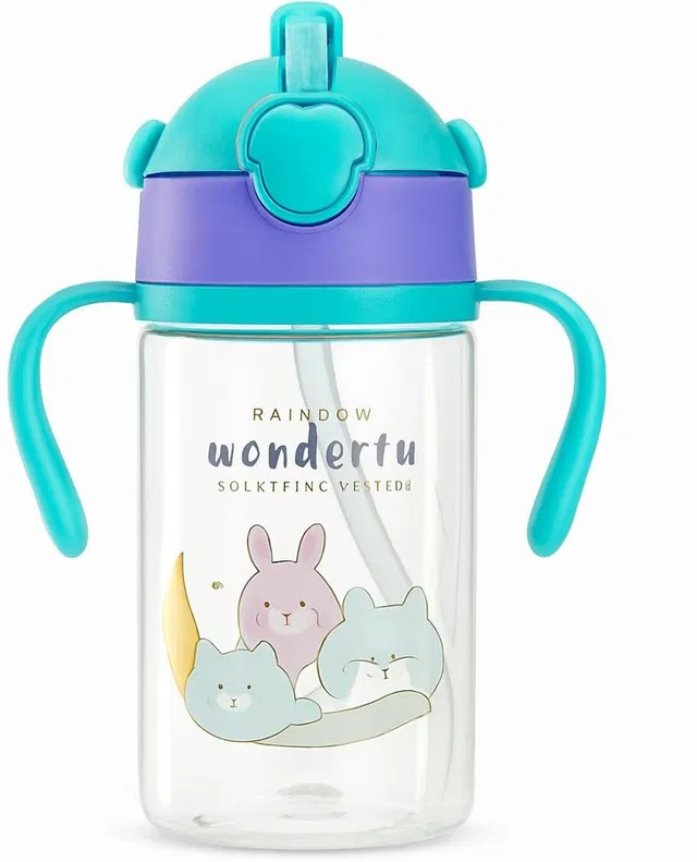 Niloni Baby Sipper Bottle with Straw & Lid | Bottle for Kids | Trainer Cup for Toddlers